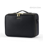 Large Capacity Leather Cosmetic Bag Portable Makeup Artist Makeup Storage Bag