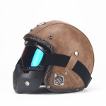 Four Season Vintage Helmet Leather Personality