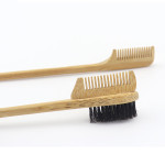 Bamboo Wood Eyebrow Brush Double-headed Three-headed Natural Material Eyebrow Sweep And Eyelash Comb