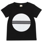 Black And White Short-Sleeved T-Shirts For Boys And Girls