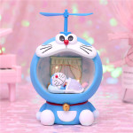 Creative blue little Ding star light flying night light gift for boys multi function piggy bank gift