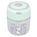 Mini Electric Garlic Chopper Large Capacity Powerful Motor 304 Stainless Steel Food Processor 250ml Green 