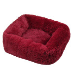 Winter Plush Pet Nest Square Mat