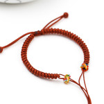 Hand-woven Snake Knot Simple Semi-finished Red Rope Bracelet