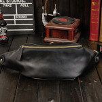 New Men's Pu Fashion One-shoulder Retro Casual Chest Bag