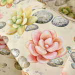 Soft Thin Skirt Plant Flower Pastoral Fabric Cotton