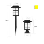 Solar outdoor LED lawn light large room light