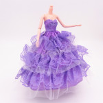 Doll Clothing Wedding Princess Hip Skirt Costume Evening Dress