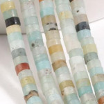 Jade Crystal Right Angle Wafer Scattered Beads