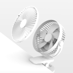 USB Small Fan Large Wind Silent Desktop Pinch Fan Student Dormitory Bed Office Charging Mini Clip Fan Wall Mounted