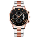 Fashion Calendar Steel Band Quartz Men's Watch