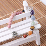 Natural Stone Colorful Crystal Braided Women's Amethyst Bracelet Hand String