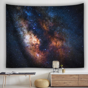 Printed Solar System Pattern Tapestry Multifunctional Tapestry Sitting Blanket Wall Hanging