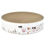 Round Corrugated Cat Grab Board Simple Bowl Shape