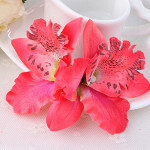 Double orchid flower of Thailand bride wedding flower hairpin beach holiday photo photo hair accessories factory