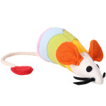 Rainbow Mouse Pet Tease Cat Plush Bite Resistant Toy