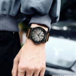 Men's Solid Color Casual Belt Quartz Watch