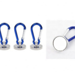 Blue Plastic Edging Magnetic Carabiner Tool Buckle Connected With Magnetic Ring