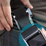 Metal Card Wrapped Carbon Fiber Wallet RFID Anti-theft Brush