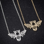 New Pendant Necklace Ins Personalized Hollowed-out Little Bee