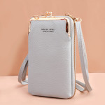 Women's Mobile Phone Bag Korean Style Fashion Lychee Pattern