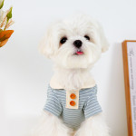 Pet Striped Cat Bichon Pomeranian Small Dog Teddy Dog Clothes