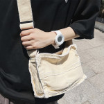 Japanese Ins Lazy Wind Bag Female Retro Raw Edge Student Single Shoulder Crossbody