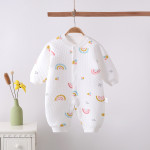 Baby Fashion Simple Print Warm One-piece Bodysuit