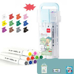 Quick-drying Opaque Art Brush Color Double-head Watercolor Pen