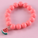 Children's Set Simple And Lovely Fruit Soft Pottery Frosted Beads Bracelet