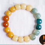 Natural White Jade Bodhi Bracelet