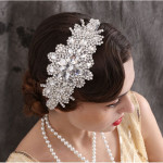 Glass water diamond elastic band headdress