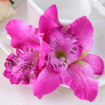 Double orchid flower of Thailand bride wedding flower hairpin beach holiday photo photo hair accessories factory