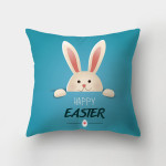 Nordic Minimalist Easter Rabbit Peach Skin Fabric Pillow Cushion Cover