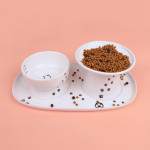 Cat Water Bowl With Scale Ceramic