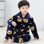 New Children's Thickened Flannel Pajamas