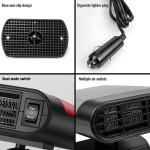 1000W Car Heater 12V Portable Electric Heating Fan Defogger Defroster Demister