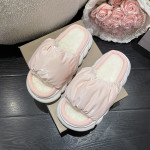 Warm Cotton Slippers For Women Winter Thick Sole Woolen Woolen