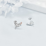 Chicken Stud Earrings 925 Sterling Silver Rooster Earrings Jewelry