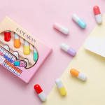 Pill Capsule Lipstick Lip Balm Sample 8 Color Suit