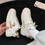 Japanese Cute Bear Thick-soled White Shoes