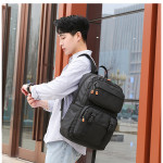 New Casual Backpack Men's Waterproof Large Capacity