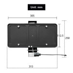 U.S. single-brand flop license plate frame