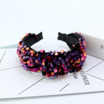 Hair Color Super Glitter Cross Knot Headband