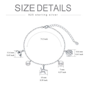 Beach Bracelet in Sterling Silver