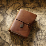 Travel Notebook Cowhide Leather Diary Vintage