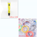 3D print pen 3D pen two generation graffiti 3D stereoscopic paintbrush children puzzle painting toys