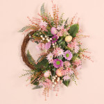 Home Decoration Easter Wreath Wild Chrysanthemum Half Edge Wreath Eggs