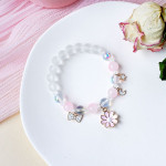 Women's Fashion Temperament Cute Cat Crystal Beads String