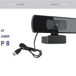 4K HD AF Autofocus USB Computer Camera Built-In Microphone With Privacy Cover